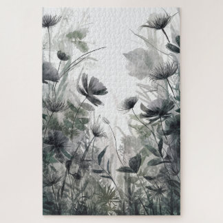 Danse Fleur Fluide | Puzzle Botanique à l'Aquarell