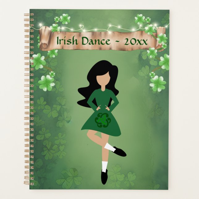 Danse irlandaise avec cheveux noirs et danses de c (Devant)