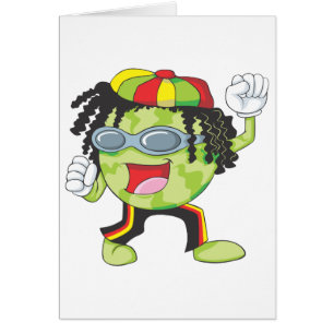 Danse jamaïcaine heureuse de pastèque