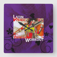 DANSE LATINE - Horloge murale
