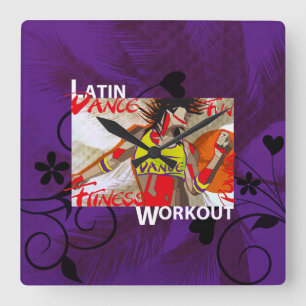 DANSE LATINE - Horloge murale