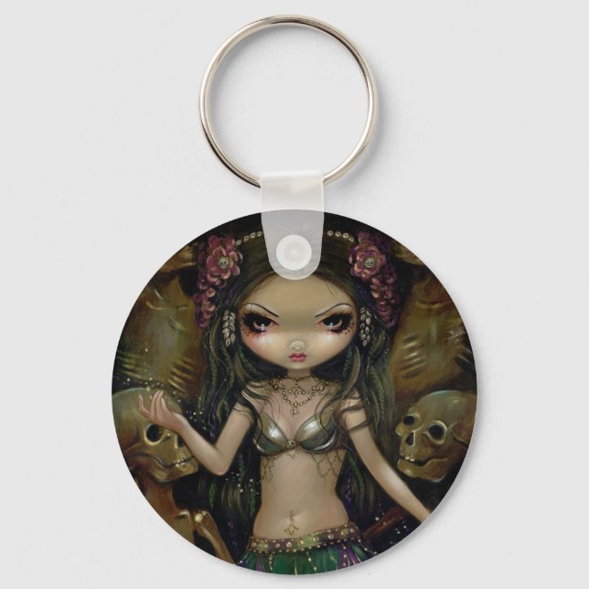 "Danse Macaber :  Tribal Fusion" Keychain (Front)