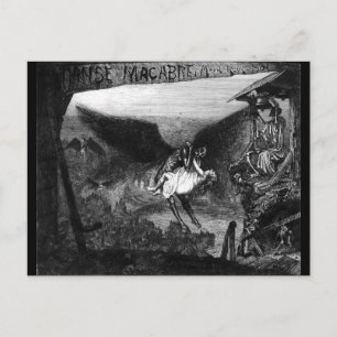 Danse macabre by Marcel Roux postcard