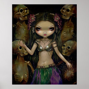 Danse Macabre - Tribal Fusion - gothic fairy Print