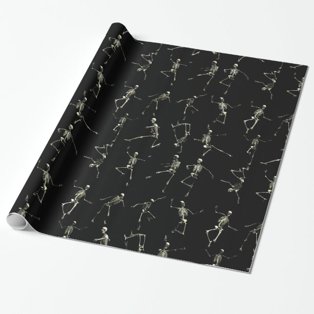 Danse Macabre Wrapping Paper (Unrolled)