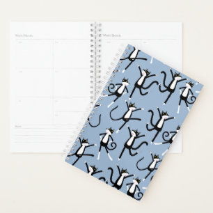 Danse noir et blanc Tuxedo Planner