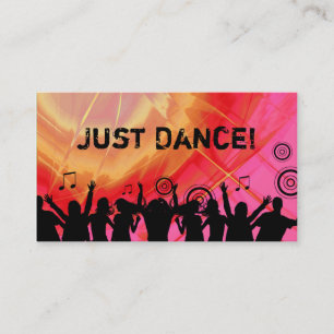 Danse rose rouge 2 de musique de carte de visite