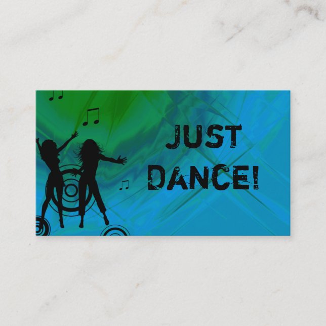 Danse rouge de vert bleu de musique de carte de (Devant)
