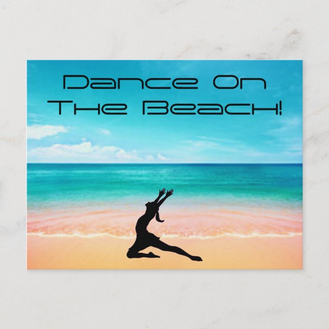 Danse sur la plage - Carte postale de sable et d'o (Devant)