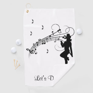 Danse to the Music Personalized Golf Towel