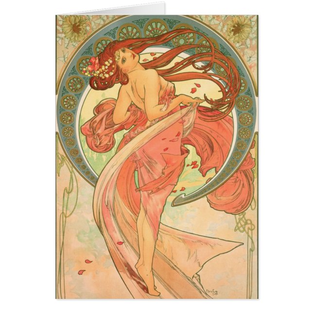 Danse vintage par Alphonse Mucha (Devant)