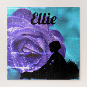 Danse Violet Rose Abstrait 676 Piece Puzzle