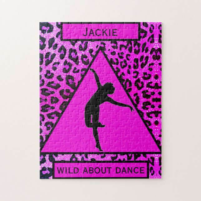 Danse - Wild About Dance Pink Leopard Puzzle (Vertical)