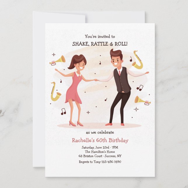 Danser Avec Moi Invitation De Fête (Devant)