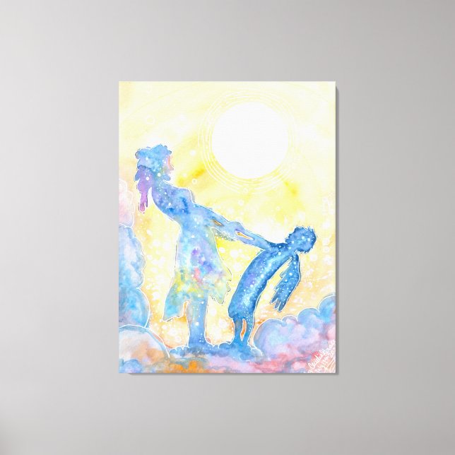 Danser avec mon ange toile étirée Imprimer (Recto)