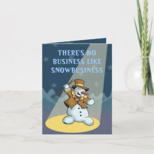 danser bonhomme de neige carte pour notes