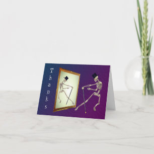 Danser Le Squelette Dans Le Carte de remerciements