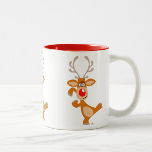 Danser mignonne Dessin Reindeer Mug