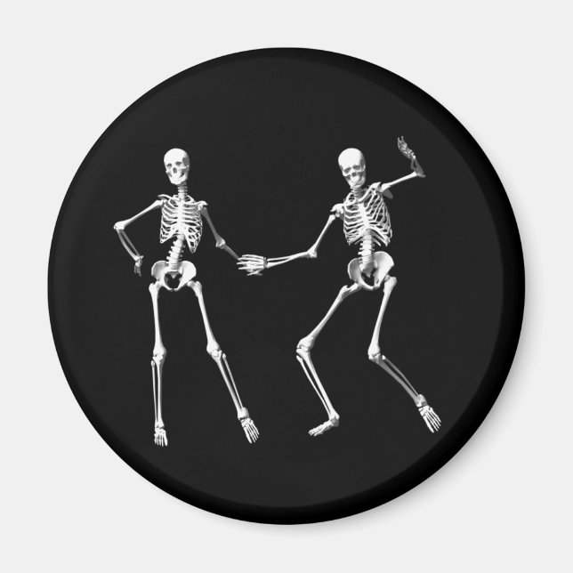 Danser Retro Skeletons Magnet (Devant)