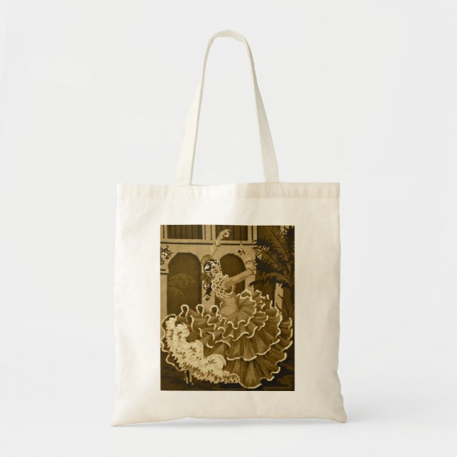 Danseur de flamenco dans le sac de sépia (Devant)