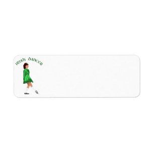 Danseur irlandais en chaussures souples vert