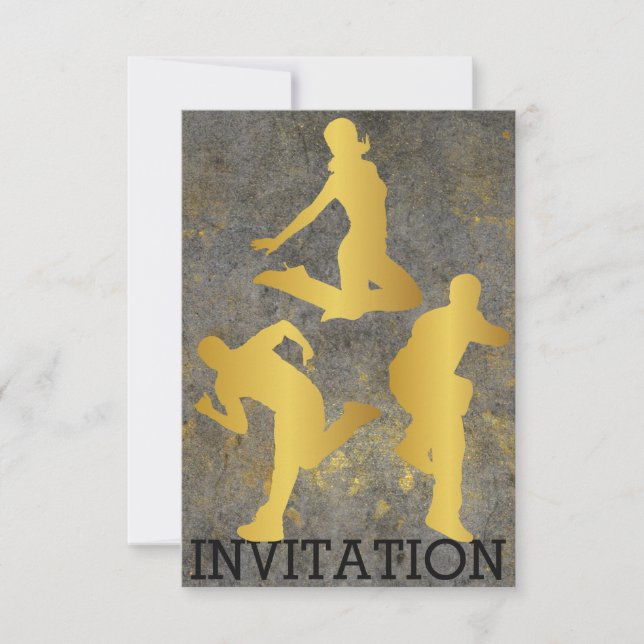 Danseur moderne Hip hop Urban Club Vip Invitation (Devant)