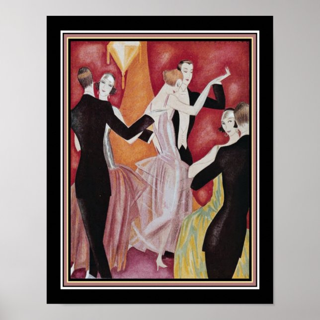 Danseurs Art déco des années folles (Devant)