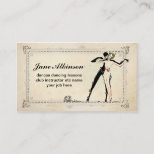 danseurs dansant le carte de visite de couples