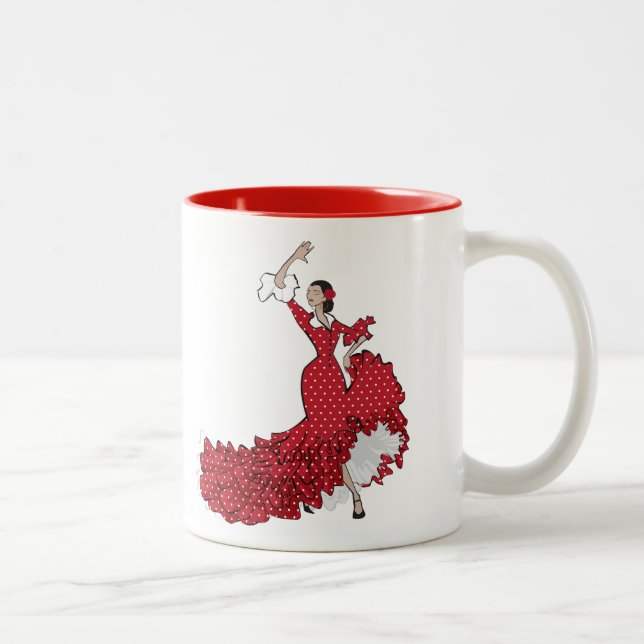 Danseurs de flamenco Café Mug (Droit)