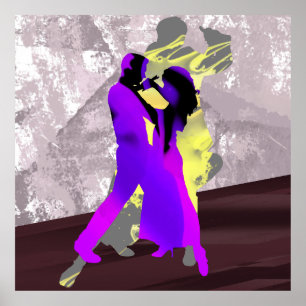 Danseurs de tango argentin poster