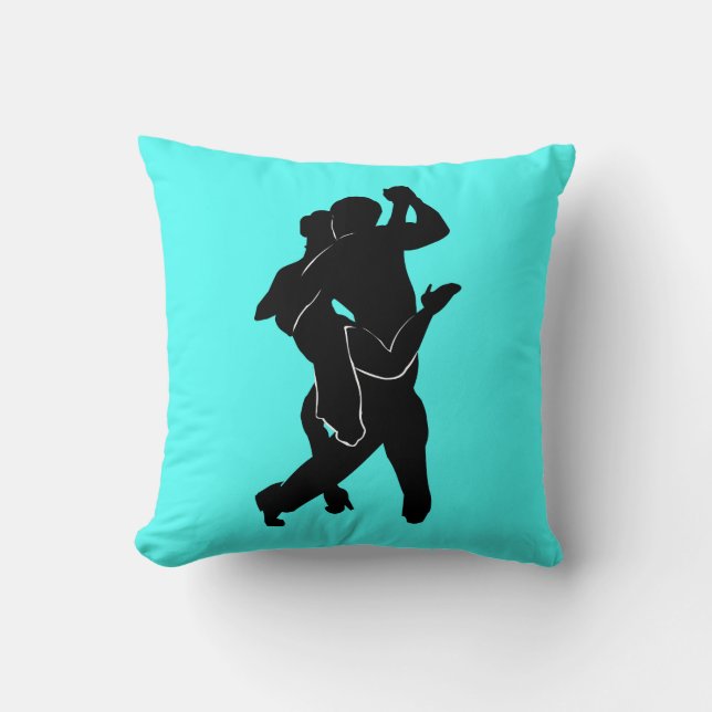 Danseurs de Tango Oreiller Turquoise Jeu Choisir l (Recto)
