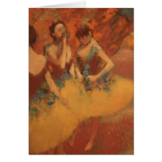 Danseurs d'Edgar Degas | dans des jupes jaunes
