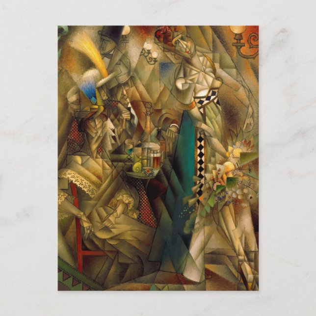 Danseuse au café (Dancer in a Cafe) by Metzinger Postcard (Front)