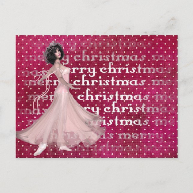 Danseuse de Noël - Cartes postales de vacances/Bal (Devant)
