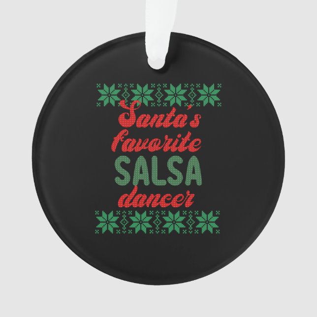 Danseuse de salsa Vilaine cadeau de Noël de Noël (devant)