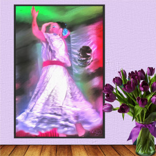 Danseuse mexicaine 0175 Impression sur toile