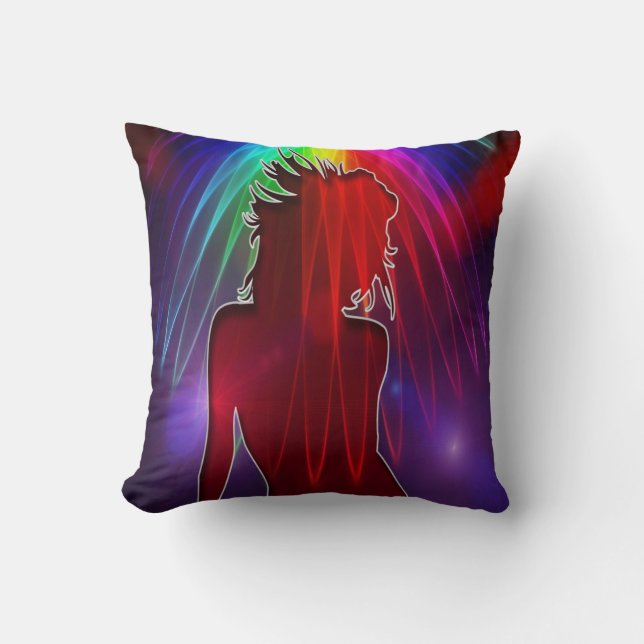 Danseuse Sous Arc-En-Ciel De Coussin De Douche Lég (Recto)