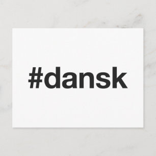 DANSK Hashtag Postcard