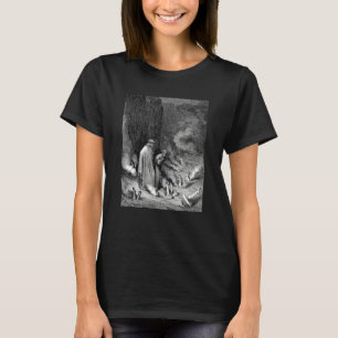 Dante Addresses Pope Nicholas III by Gustave Dore T-Shirt