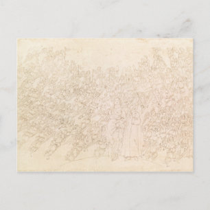 Dante and Beatrice, from Dante's `Divine Postcard