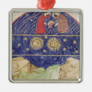 Dante and Beatrice Metal Ornament