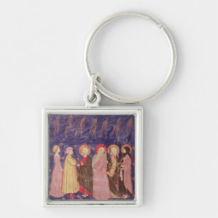 Dante and Beatrice with the Saints of Paradise Keychain