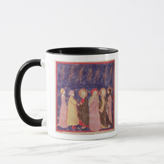 Dante and Beatrice with the Saints of Paradise Mug (Left)