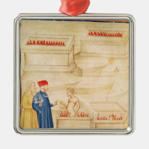 Dante and Virgil  discover Count Ugolino Metal Ornament