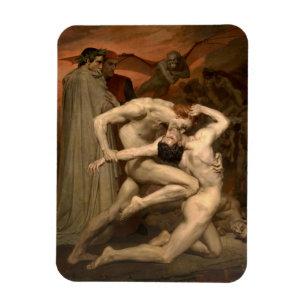 Dante and Virgil in Hell (by Bouguereau) Magnet