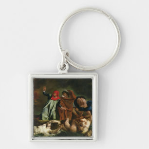Dante and Virgil in the Underworld, 1822 Keychain
