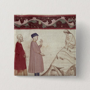 Dante and Virgil  meet the souls imprisoned 2 Inch Square Button