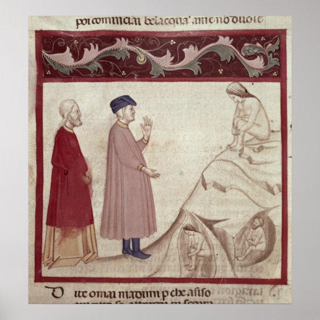 Dante and Virgil  meet the souls imprisoned Poster (Front)