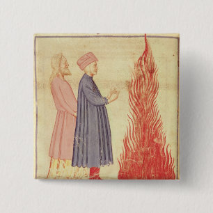 Dante and Virgil  recognise Ulysees 2 Inch Square Button