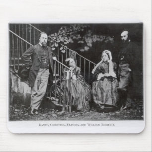 Dante, Christina, Frances and William Rossetti Mouse Pad